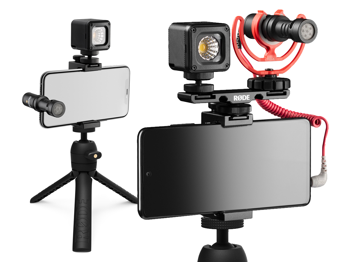 Rode Universal Vlogger Kit,Includes VideoMicro,Tripod 2 , Smart Grip,  MicroLED Light and Accessories