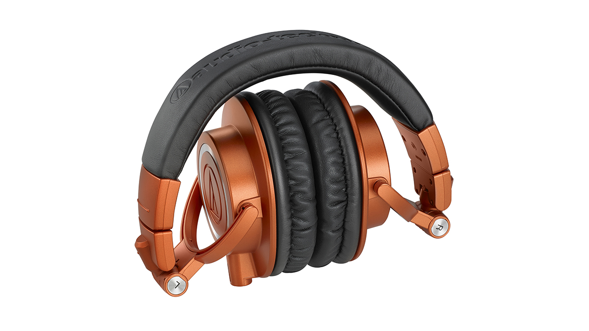 Audio Technica M50xBT2 - Wireless Overear Headphones (Lantern Glow/Metalic  Orange)