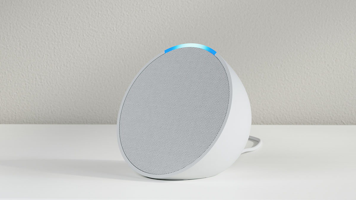 Echo Pop 1st Gen Smart Speaker  With Alexa Midnight Teal, Alexa  Built-in, Alarm Clock, Voice Control