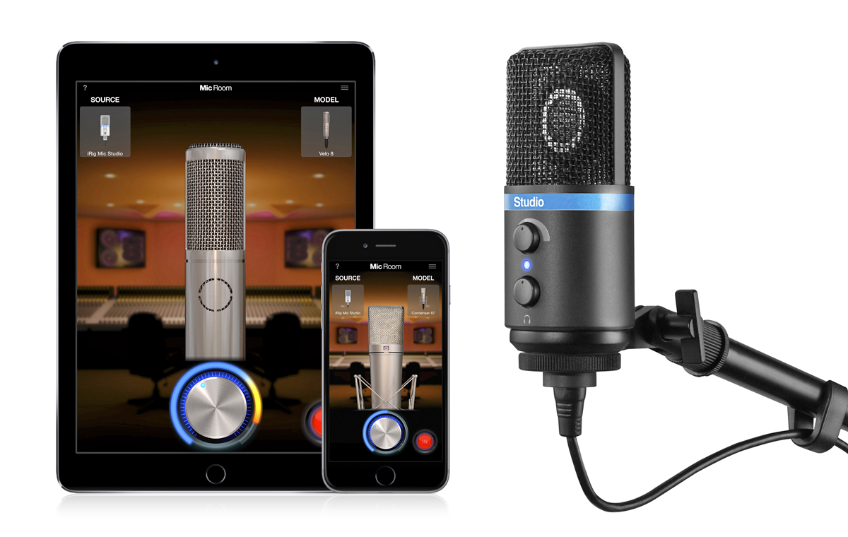 IK Multimedia Introduces Mic Room Modeling App and iRig Mic Studio  Condenser Microphone | audioXpress