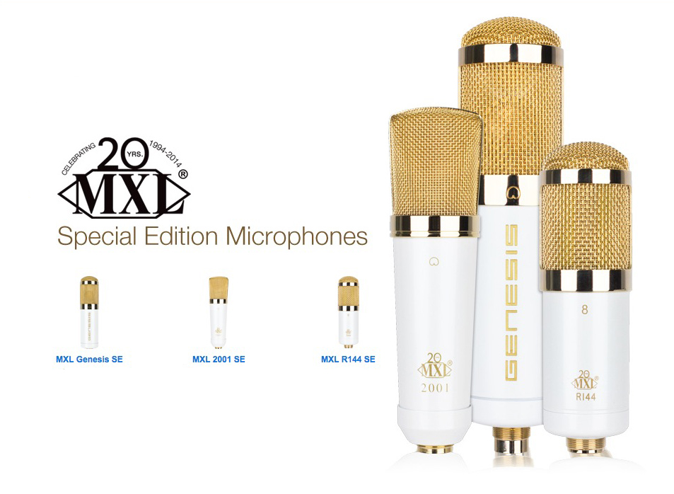 MXL Celebrates 20th Anniversary with Gold Microphones | audioXpress