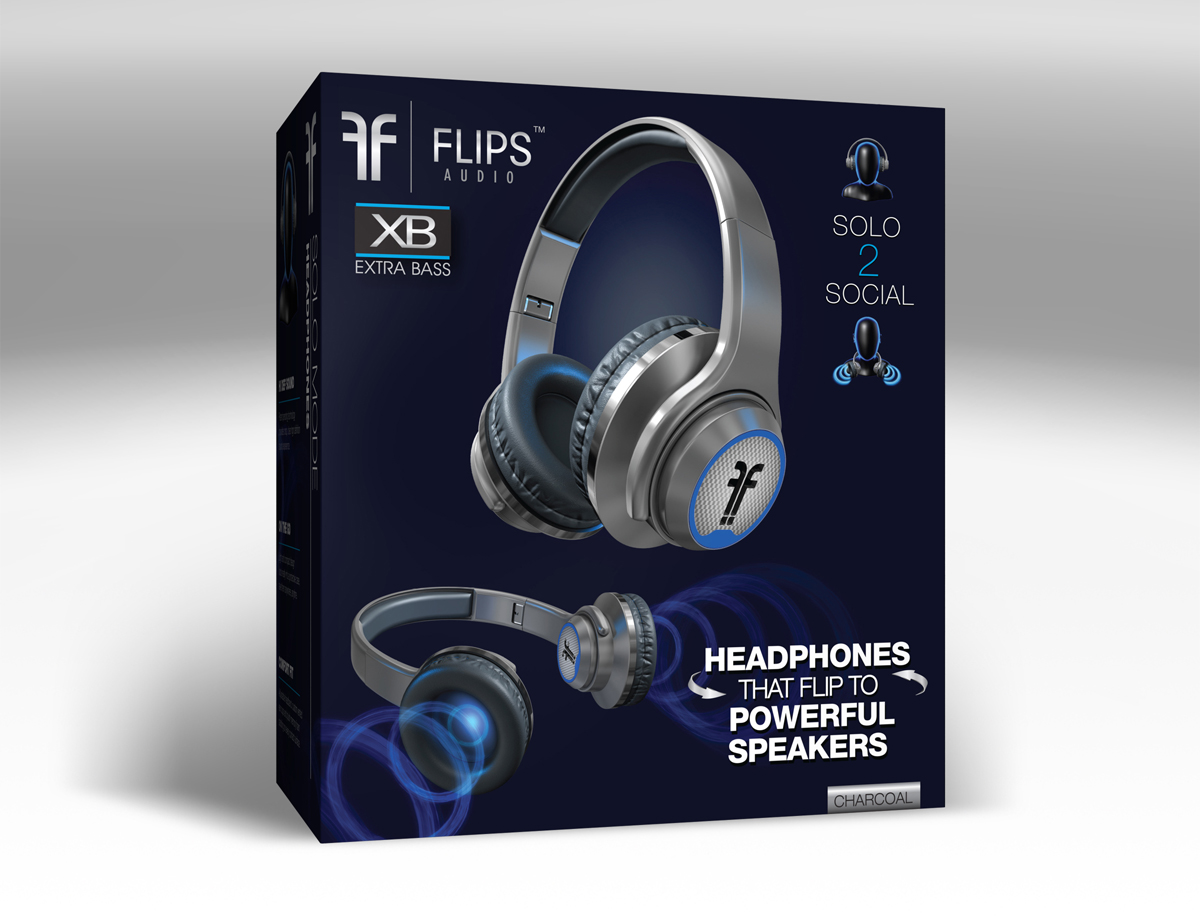 Flip store audio headphones