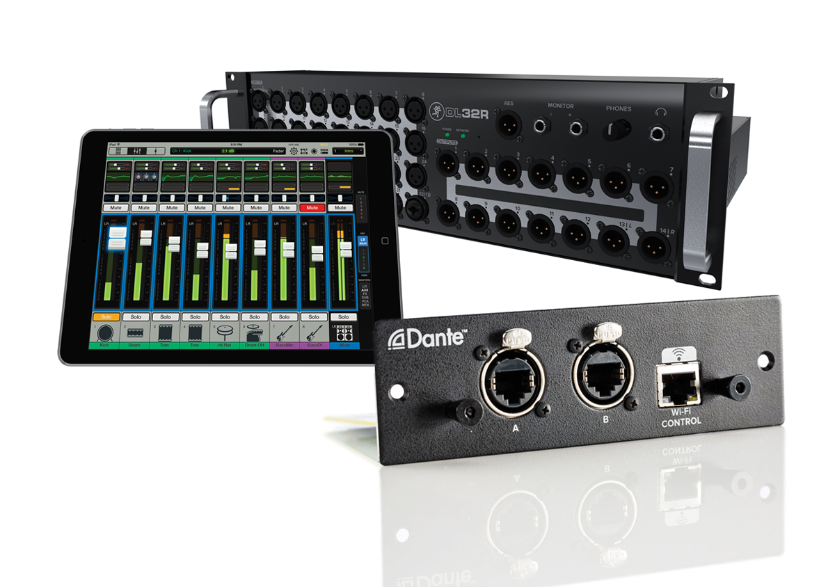 Mackie And Audinate Announce Dante Expansion Card For DL32R Mixer