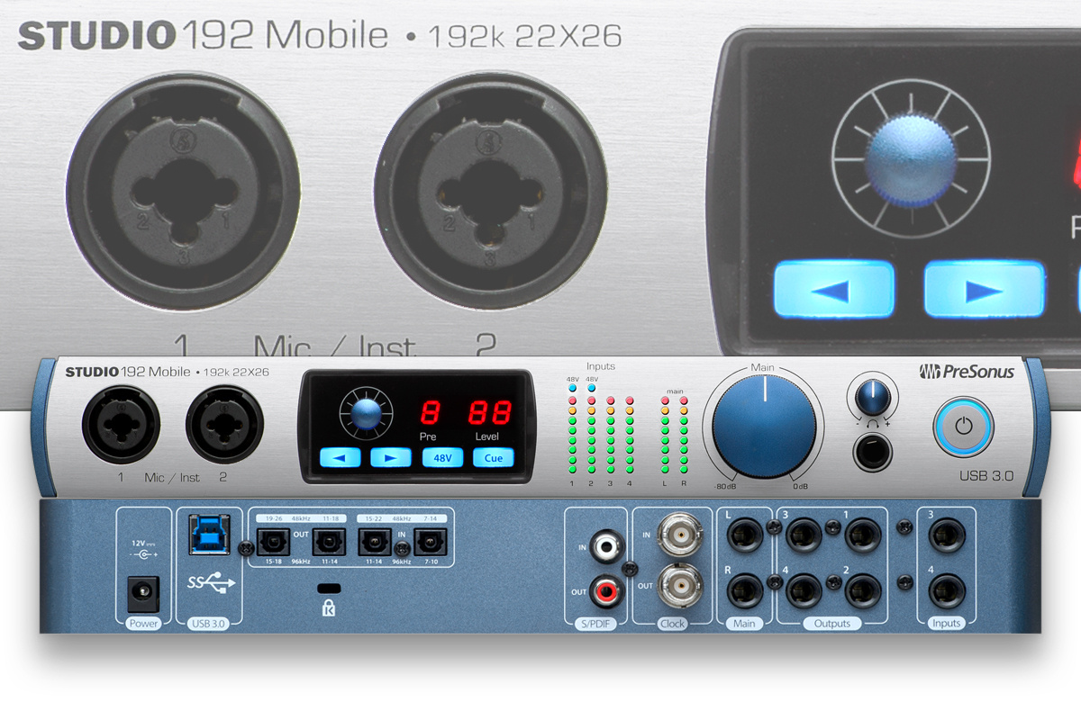 PreSonus Studio 192 Mobile USB 3.0 Audio Interface/Studio Command 