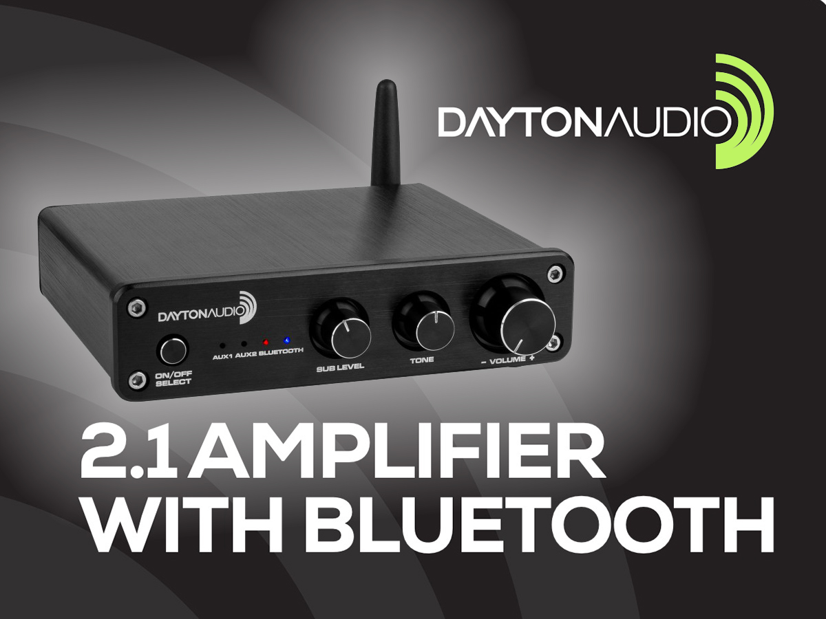デイトン Dayton Audio DTA-120BT ブルートゥース Dayton Audio DTA-120BT Class D Mini Amplifier 60 WPC with
