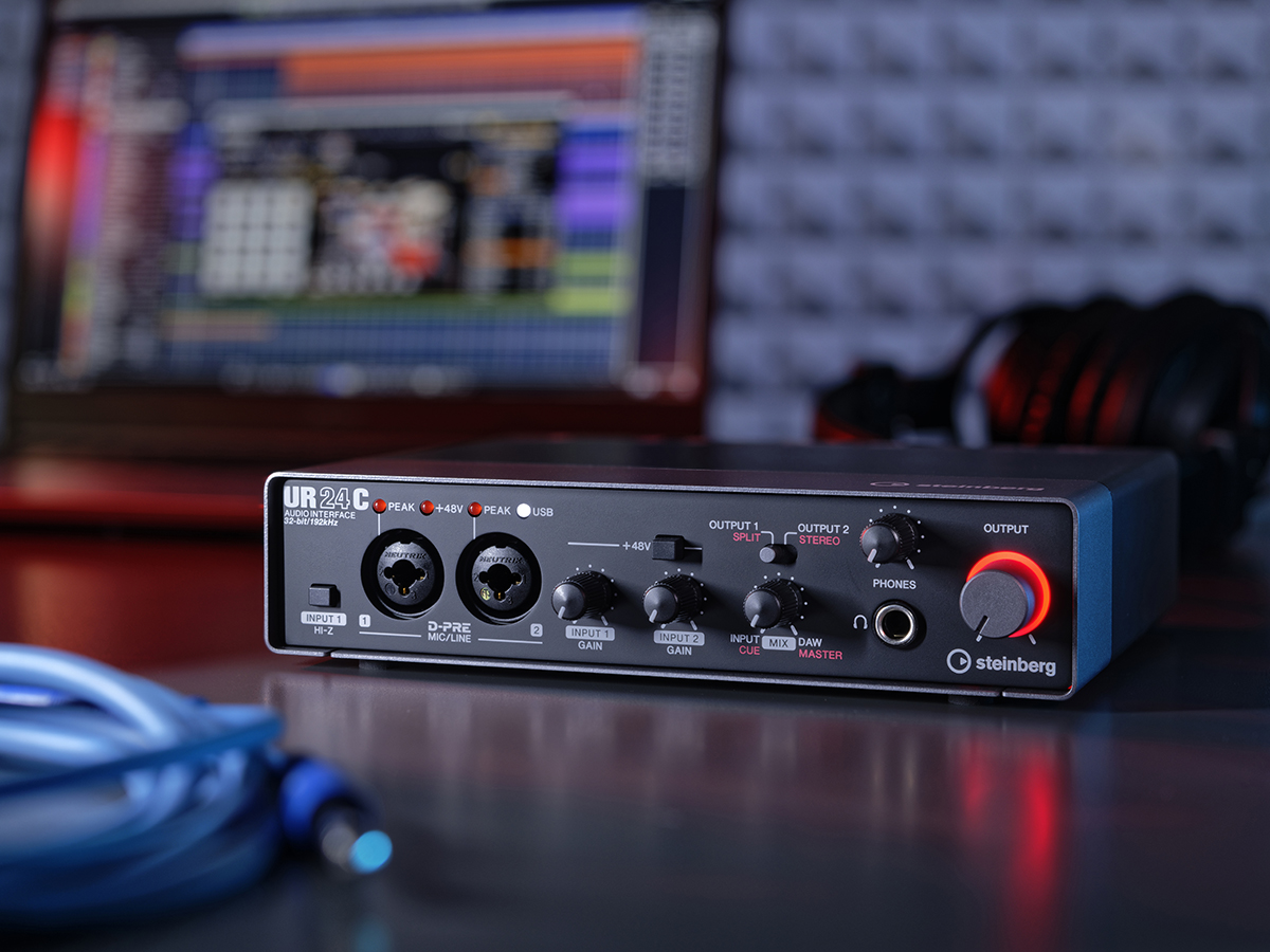 Steinberg Introduces Two-Channel UR24C Audio Interface with USB-C