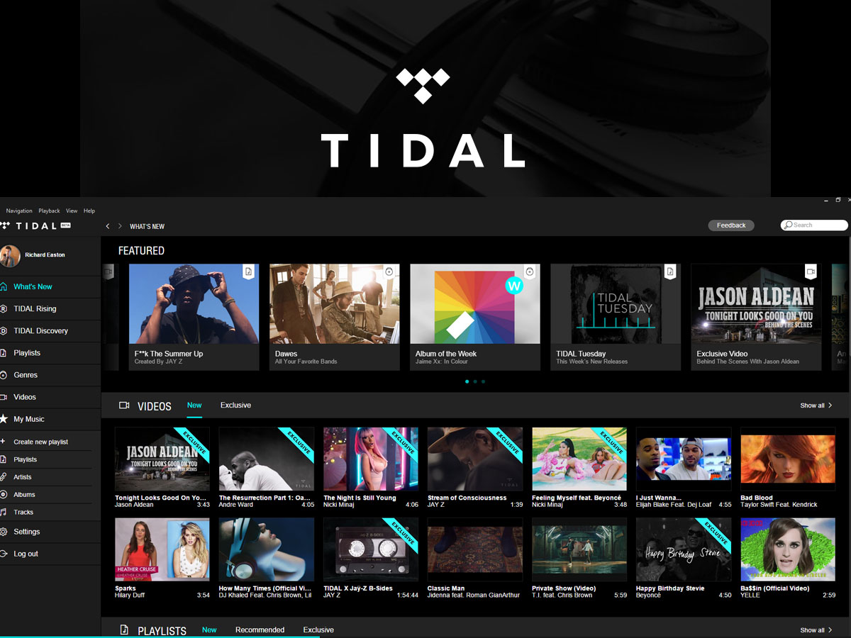 Tidal music shop