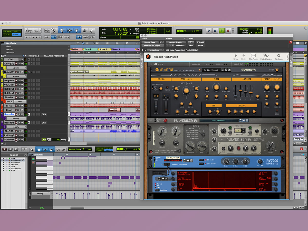 Reason Studios Adds AAX Audio Plugin Support for Avid Pro Tools
