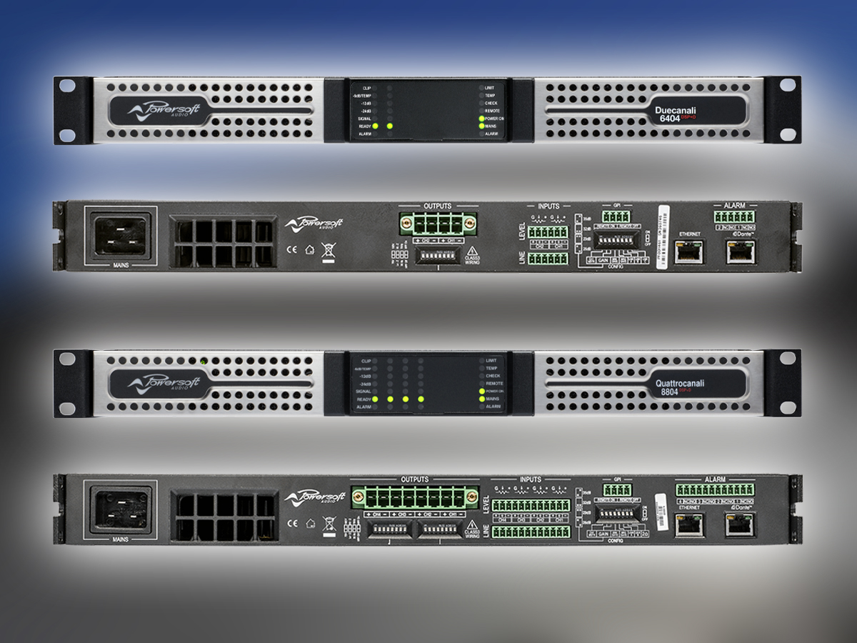 Powersoft Extends Duecanali and Quattrocanali Amplifier Ranges for