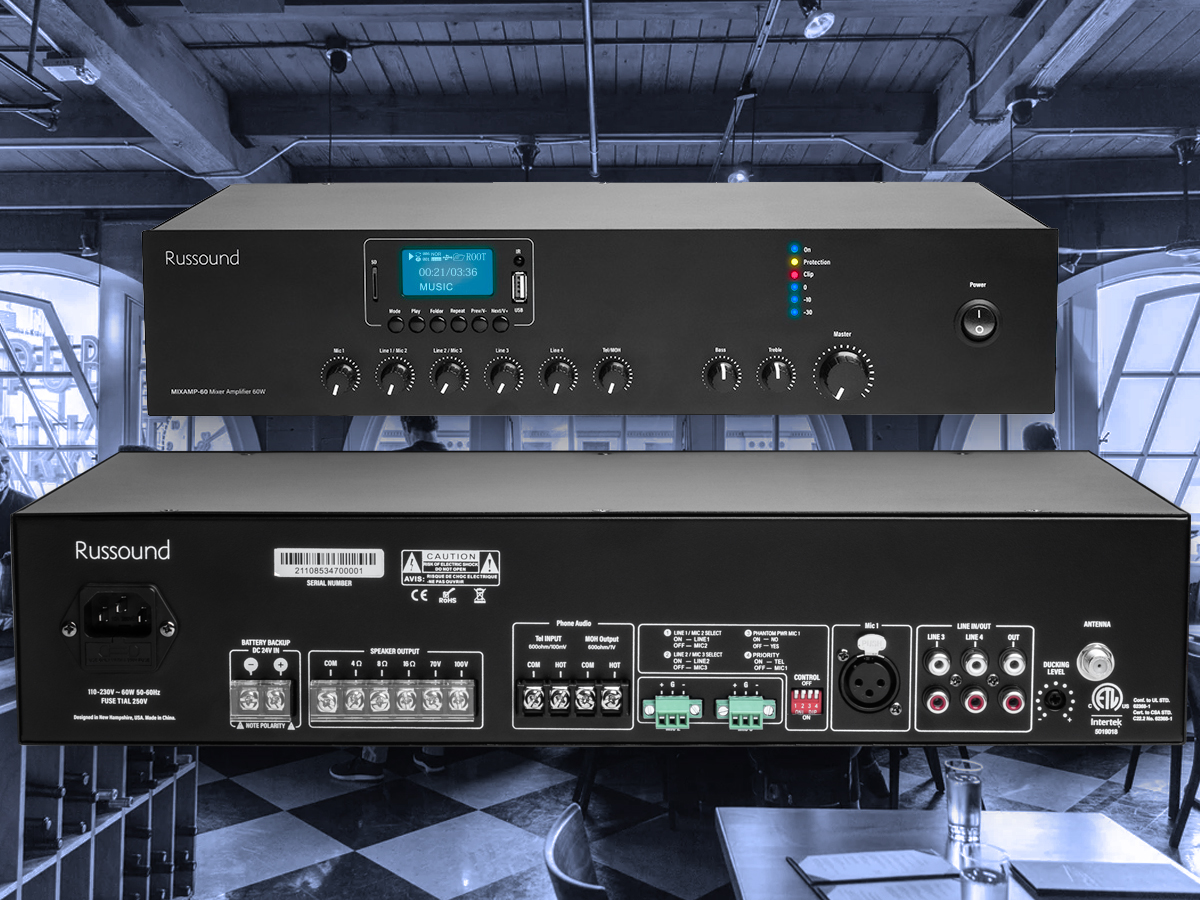 Russound Introduces All in One MIXAMP 60 for Simple Commercial