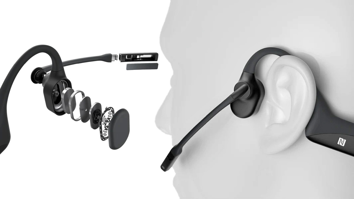 Shokz New Opencomm UC Bone Conduction Stereo Bluetooth Headset Now 