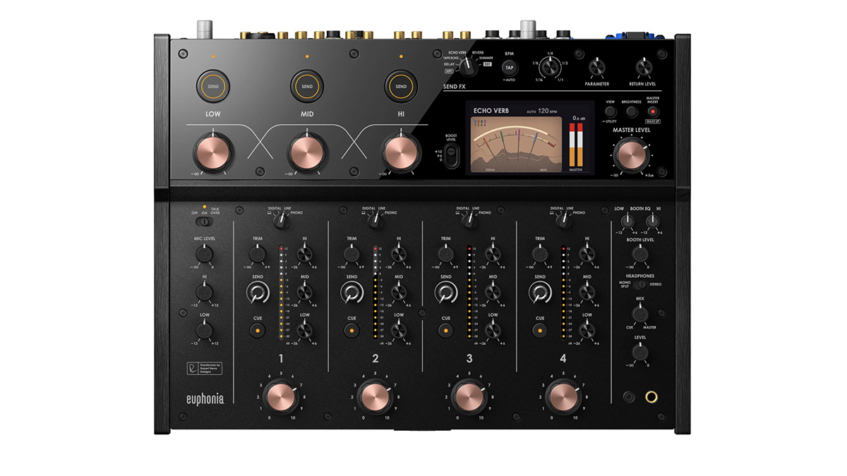 レブCUSTOM AUDIO JAPAN custom mixer AlphaTheta Euphonia: A Stunning Professional Rotary Mixer