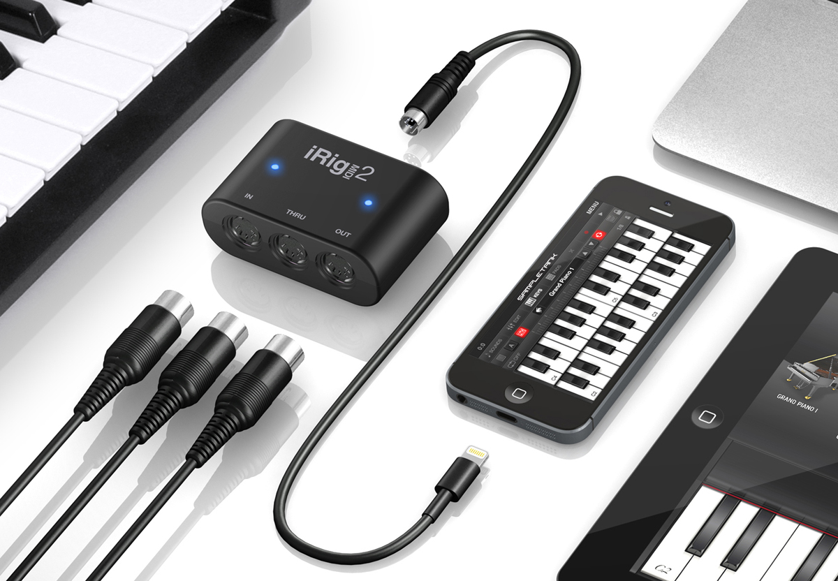 IK Multimedia Releases iRig MIDI 2 Portable Interface with Lightning