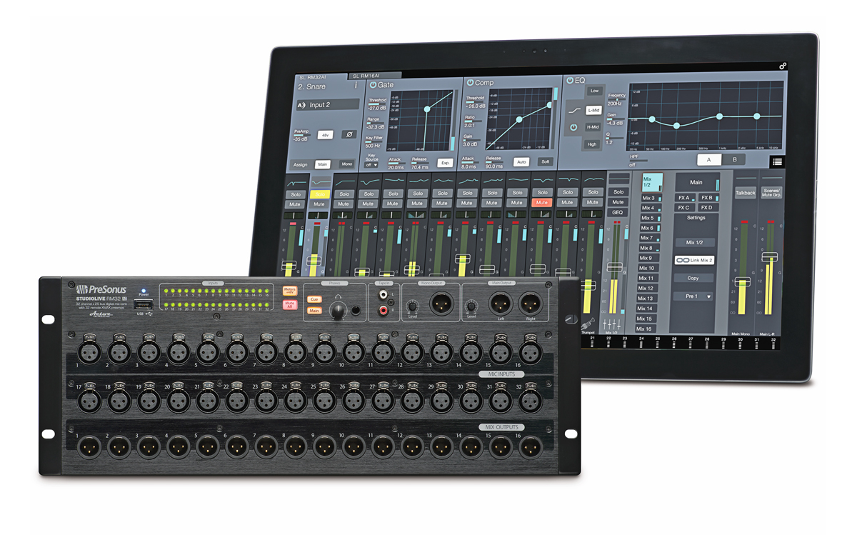 PreSonus Announces StudioLive RMSeries RackMount Digital Mixers