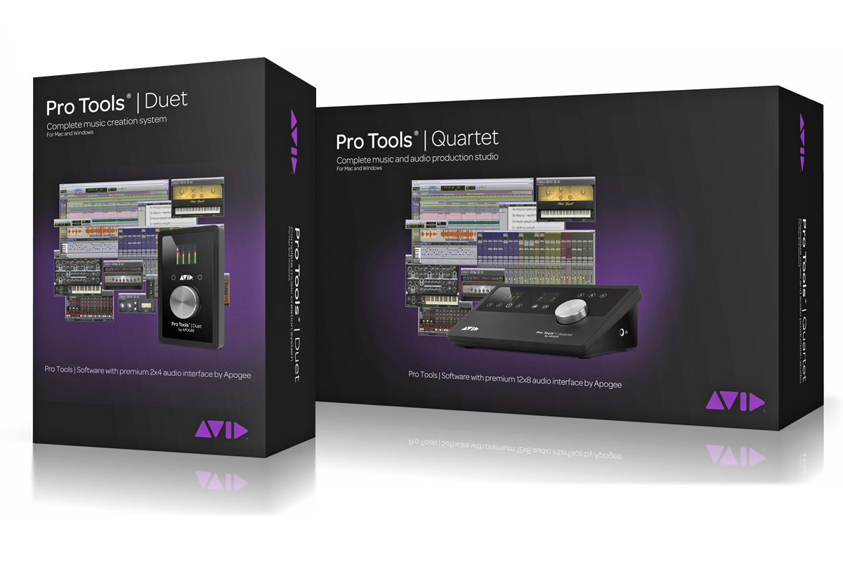 Avid and Apogee Announce Bundled Duet and Quartet Pro Tools 