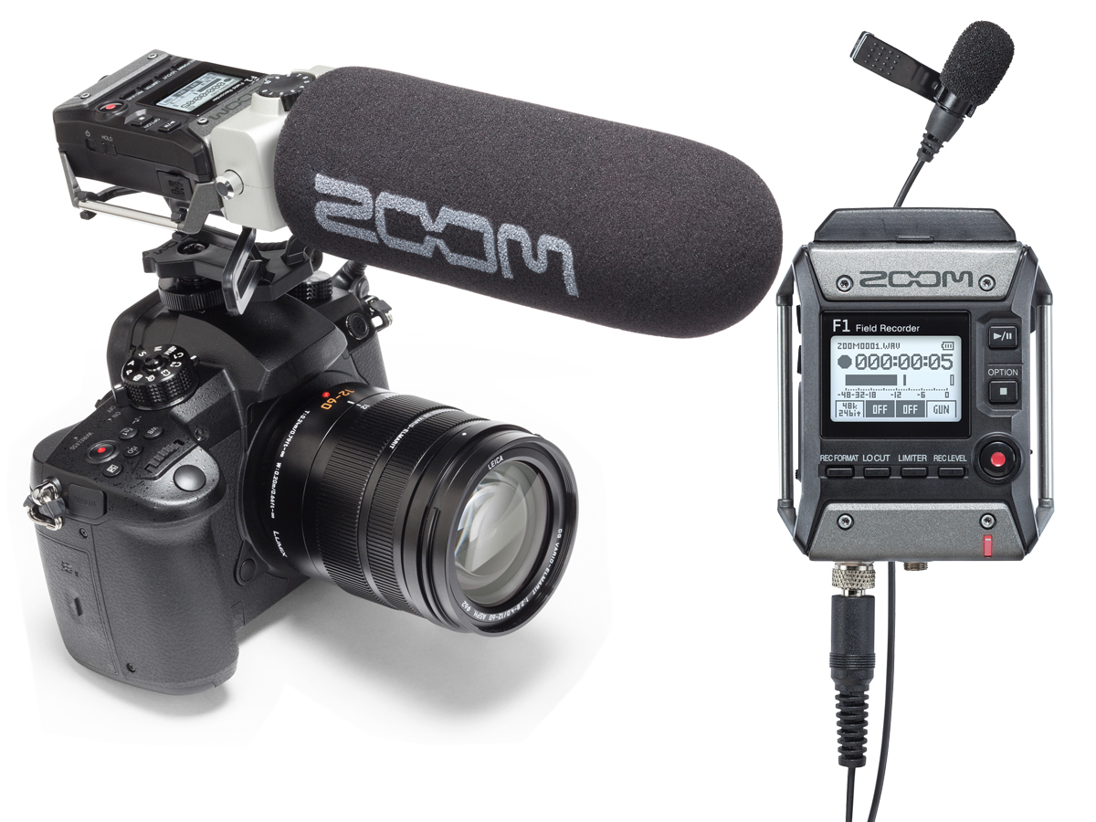 Zoom Launches F1 Field Recorder and Mic Systems for Video Recording