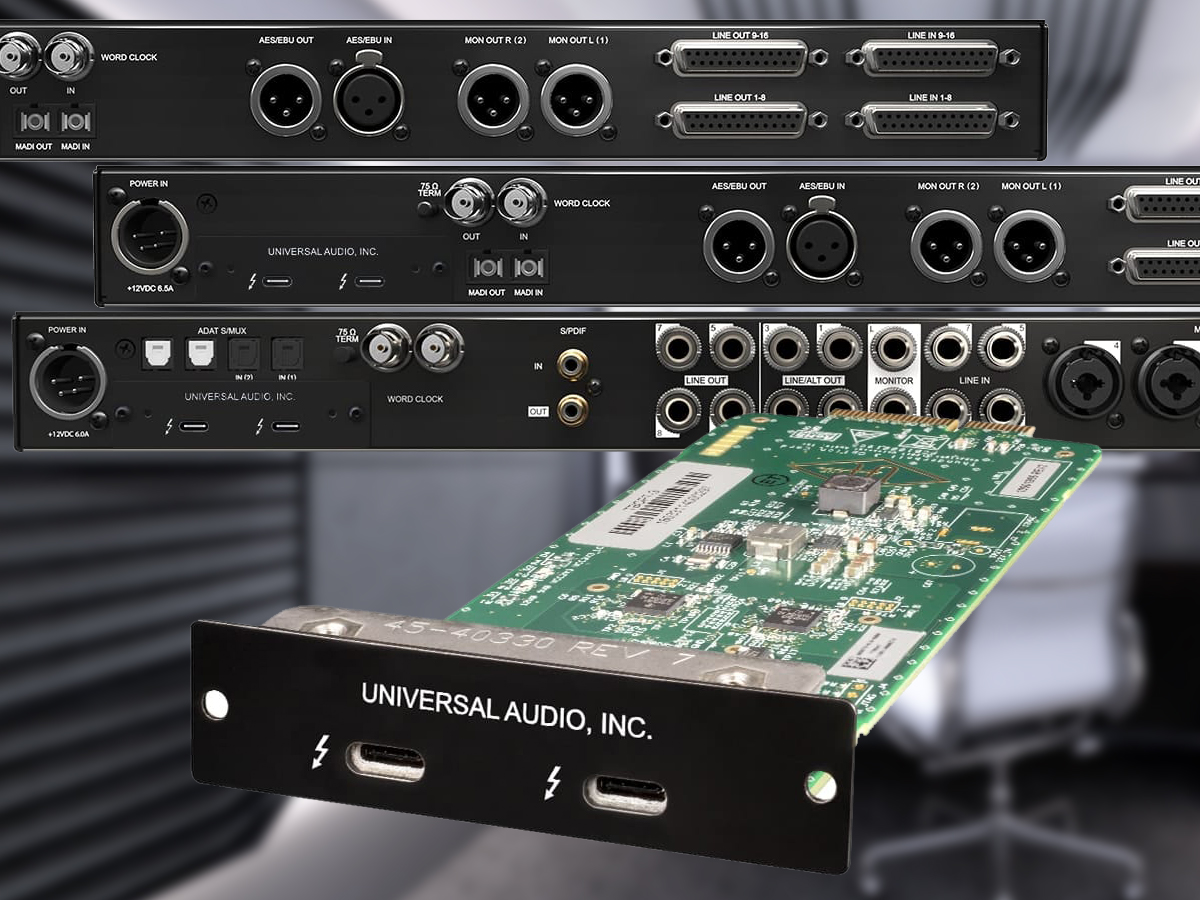 Universal Audio Ships Thunderbolt 3 Option Card for Apollo Audio 