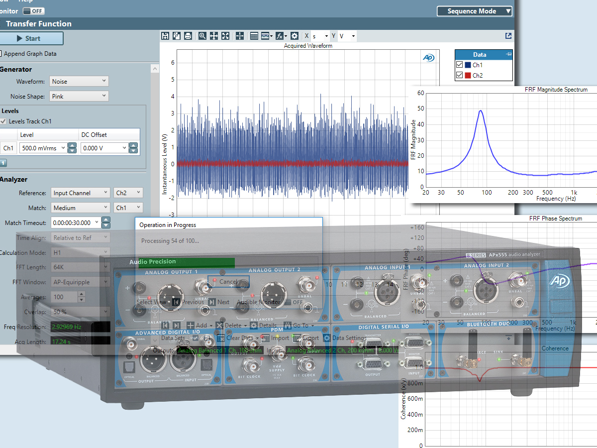 Audio Precision Releases APx Software Version 5.0 Adding Transfer