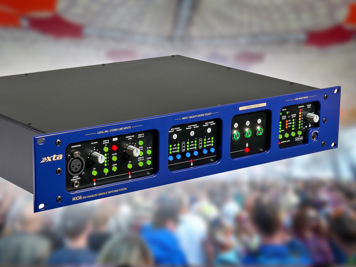 XTA Introduces MX36 Console Switching System with Analog, AES3 and