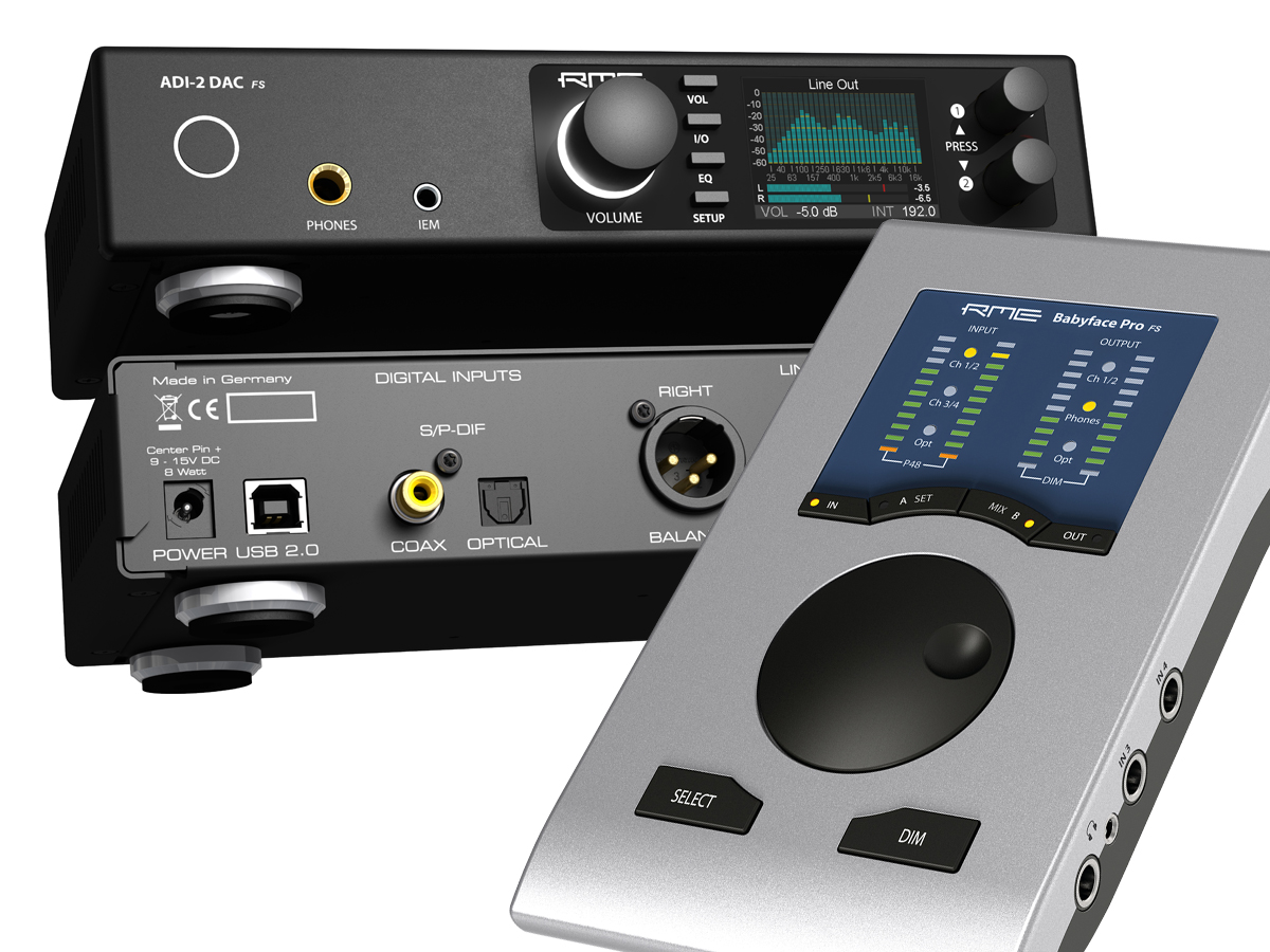 RME Updates ADI-2 DAC and RME Babyface Pro Interface with FS
