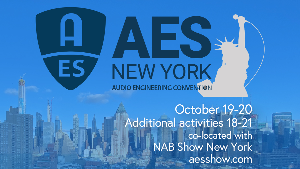 AES New York 2022 Convention Full Tech Program and Event Details