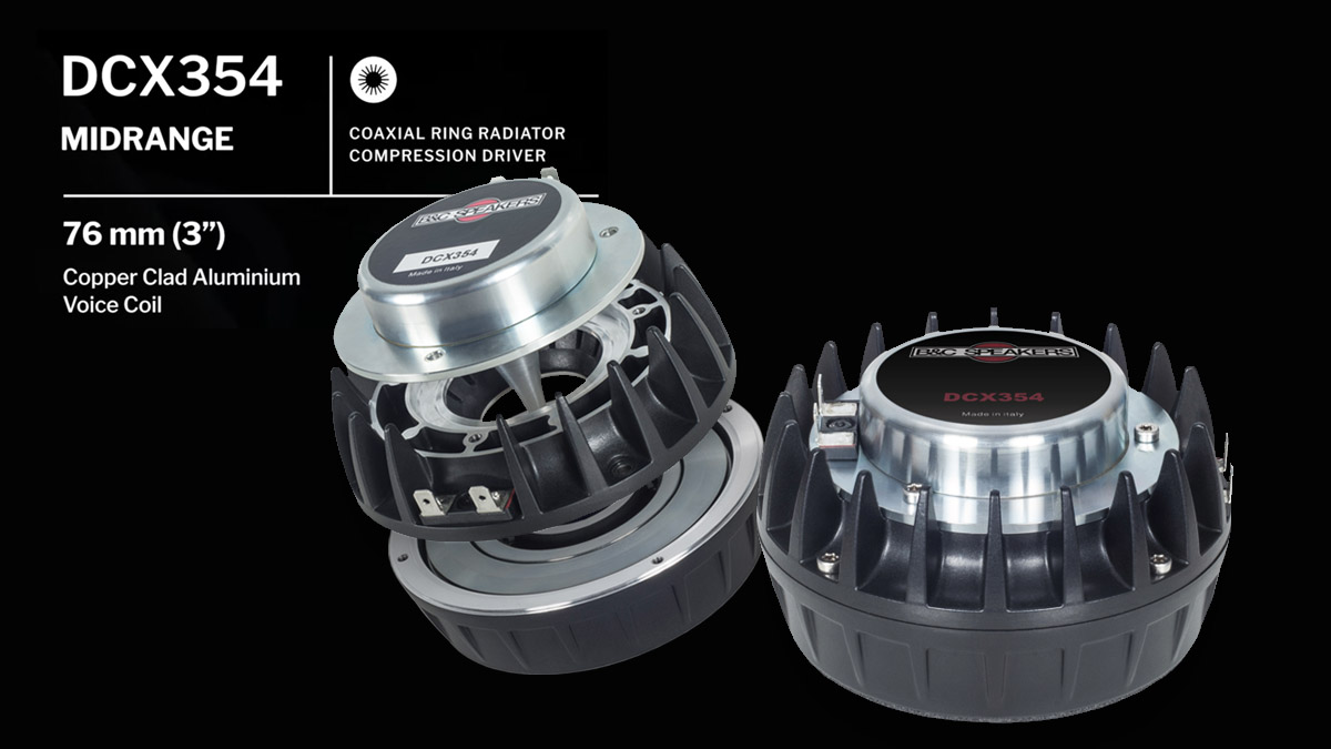 B&C Speakers Confirms Availability of DCX354 Midrange Coaxial Ring