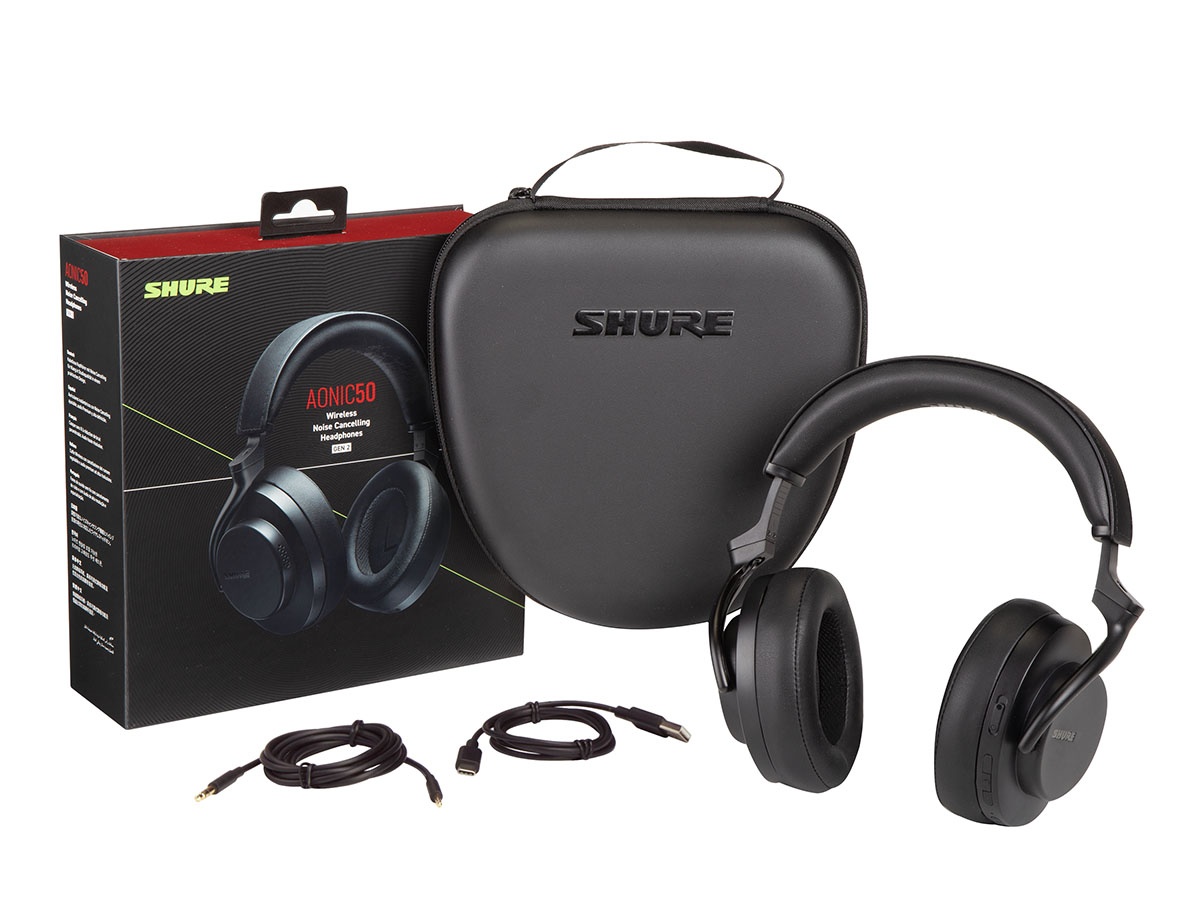 Second Generation Shure AONIC 50 Wireless Headphones Powered by