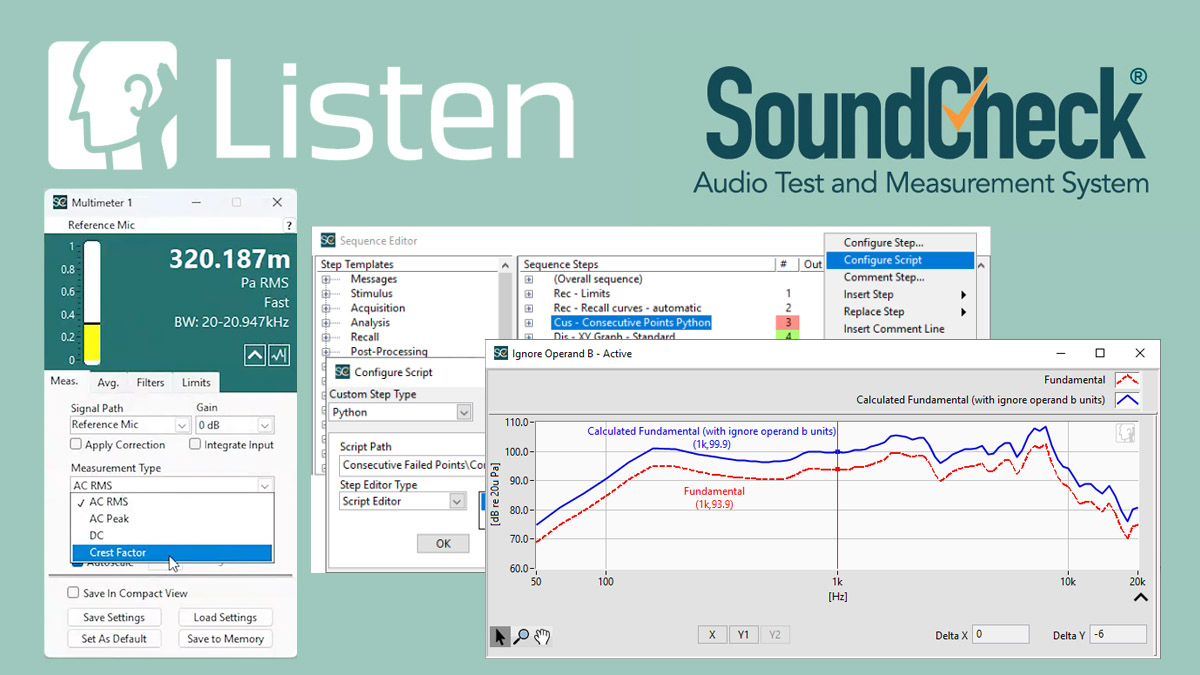 Listen Launches SoundCheck Version 22 with Python Integration and Many New Features