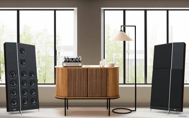 Primeur Penhold BV voor DAE: Thorens Soundwall HP 600 speakers