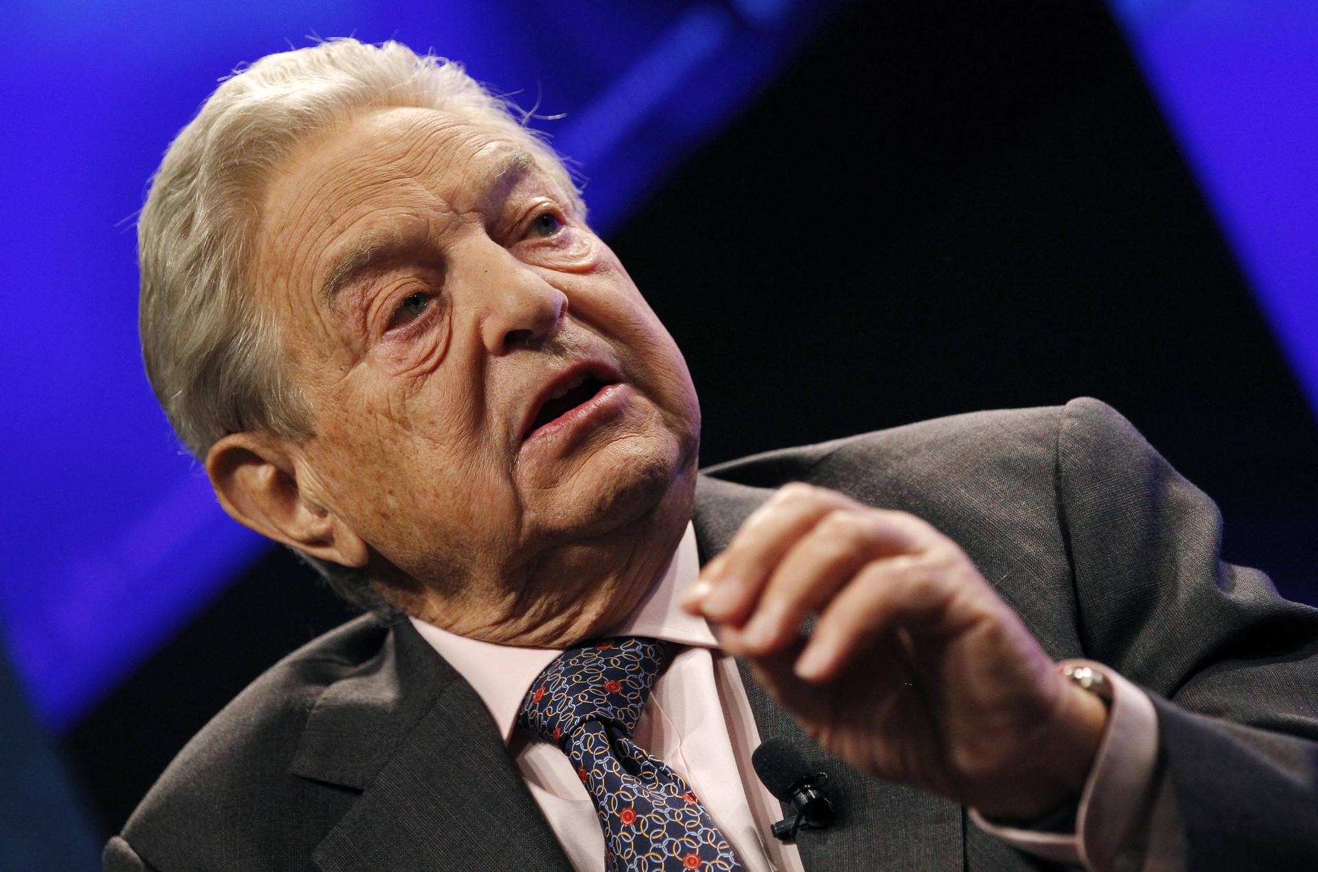 George Soros spreker tijdens EFC AGA en Conference