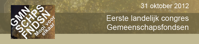 Eerste Landelijk Congres Gemeenschapsfondsen