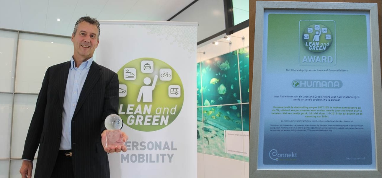 Humana wint Lean and Green Personal Mobility Award