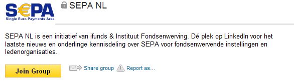 Ifunds & Instituut Fondsenwerving lanceren LinkedIn groep over SEPA