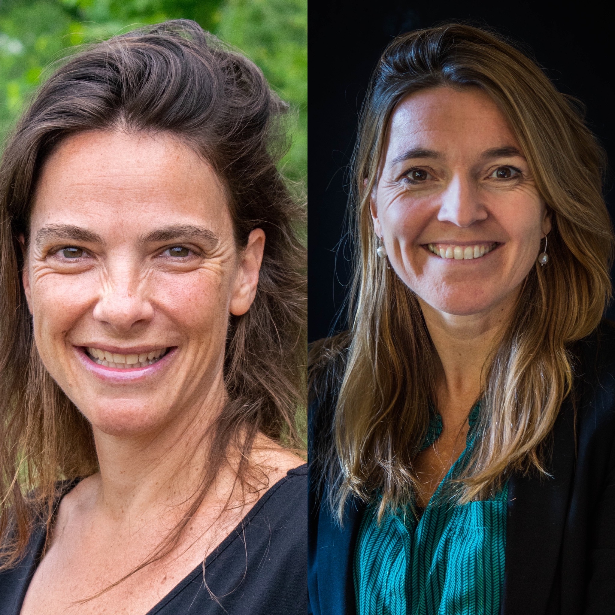 Sara Kinsbergen (L) en Lindy van Vliet (R).