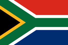 De Zuid-Afrikaanse vlag.