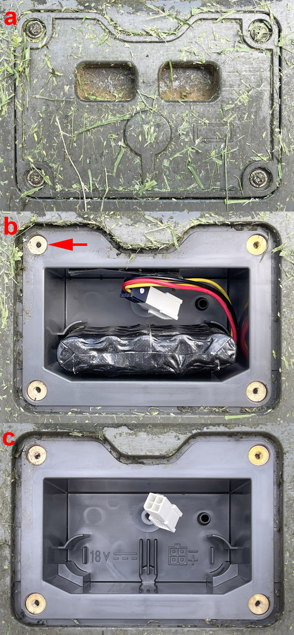 The battery compartment