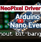 Arduino Nano Every NeoPixel Driver sans bit-banging