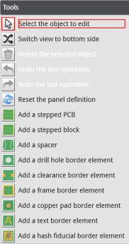 eurocircuits panel editor advanced tools menu