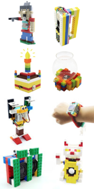 Beispiele für Kombinationen mit Lego®-Bausteinen