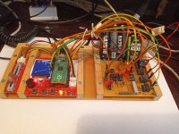 Pico adjustable power supply and quasi-analog voltmeter 