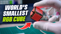 World's Smallest RGB LED Cube With 384 Pixels