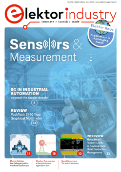 couverture du magazine Elektor Industry Sensors and Measurement