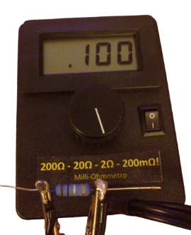 Milliohm meter