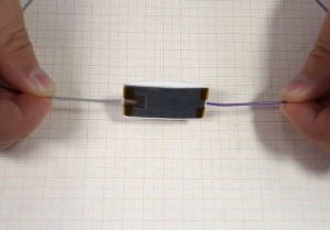 Electricity from cardboard, a pencil and Teflon tape