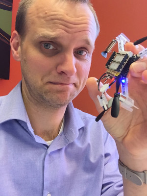 Crazypilot Erik with the hurt drone...