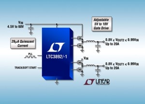 Dual output regulator from Linear Tech