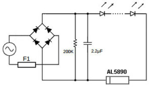 2-pin constant-current regulator handles up to 400 V