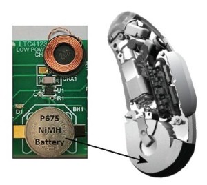 Miniature wireless NiMH charger for hearing aids