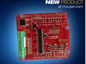 Infineon’s Arduino-Compatible 24V PROFET Switch Shield Now at Mouser Electronics
