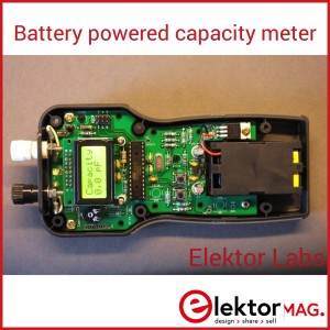 Battery powered capacity meter